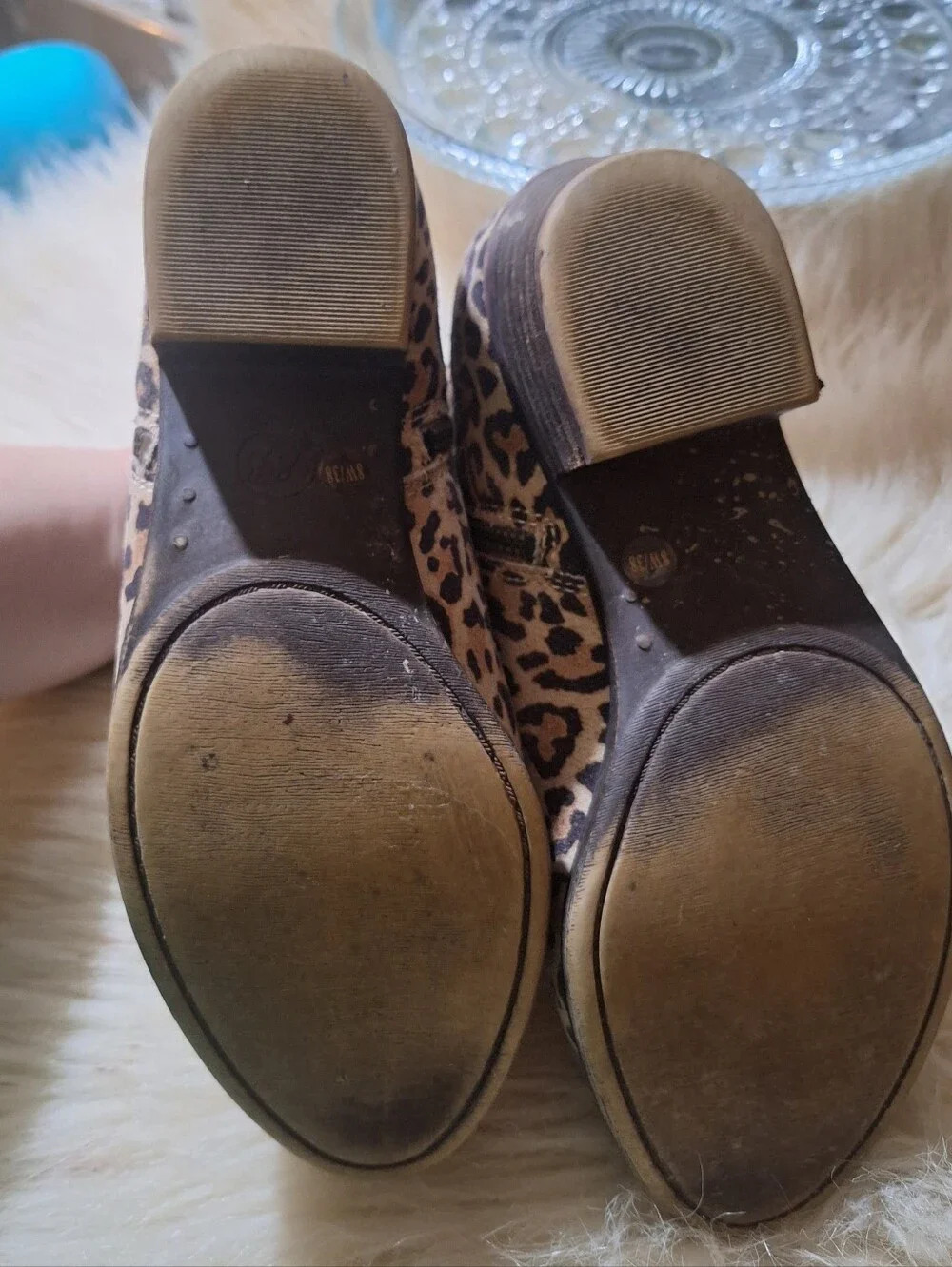 [[Lucky Brand]] Leopard Print Ankle Booties - Brown/Black
